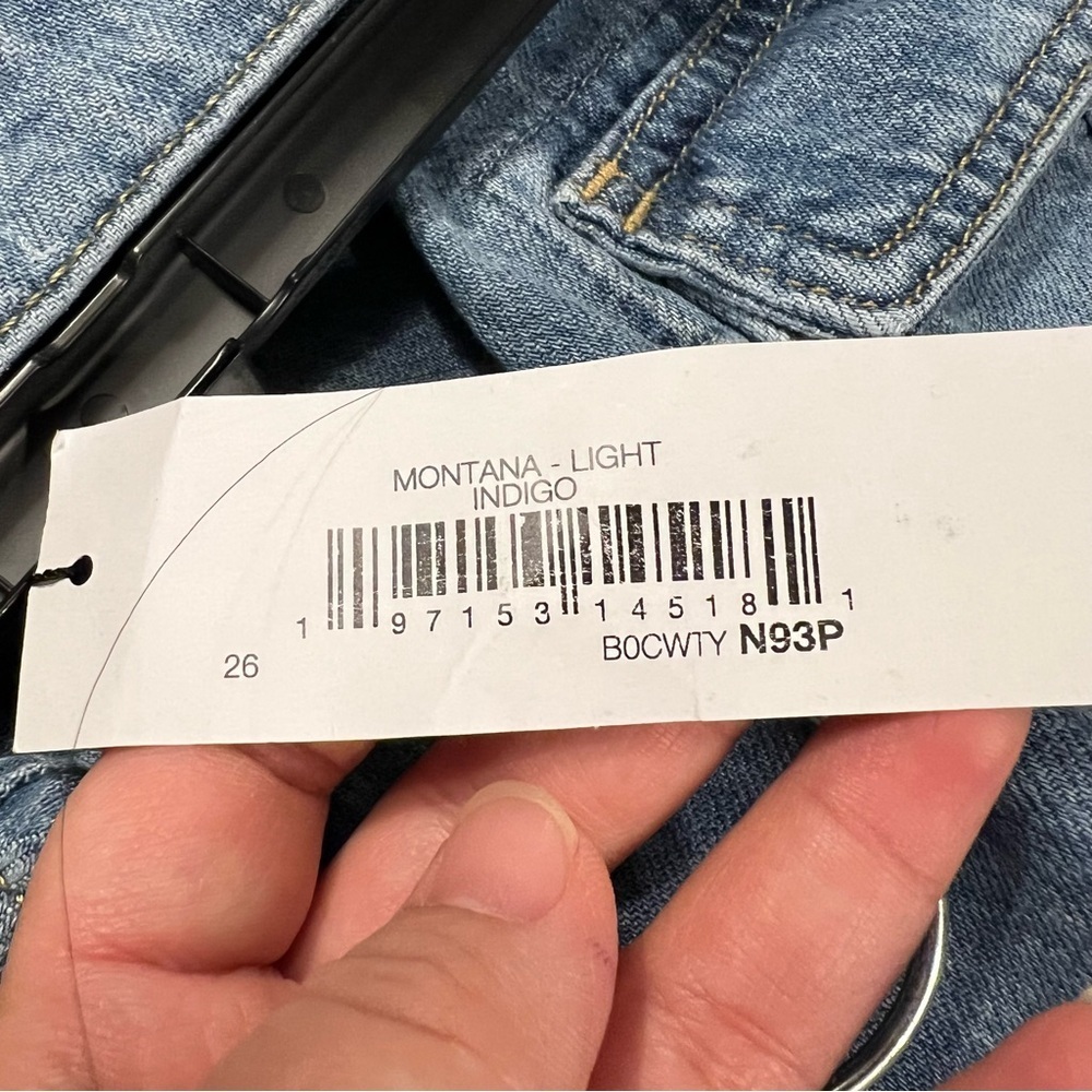 NWT The Drop Women's Montana Light Indigo Cargo Jeans Size 26 - Picture 13 of 14